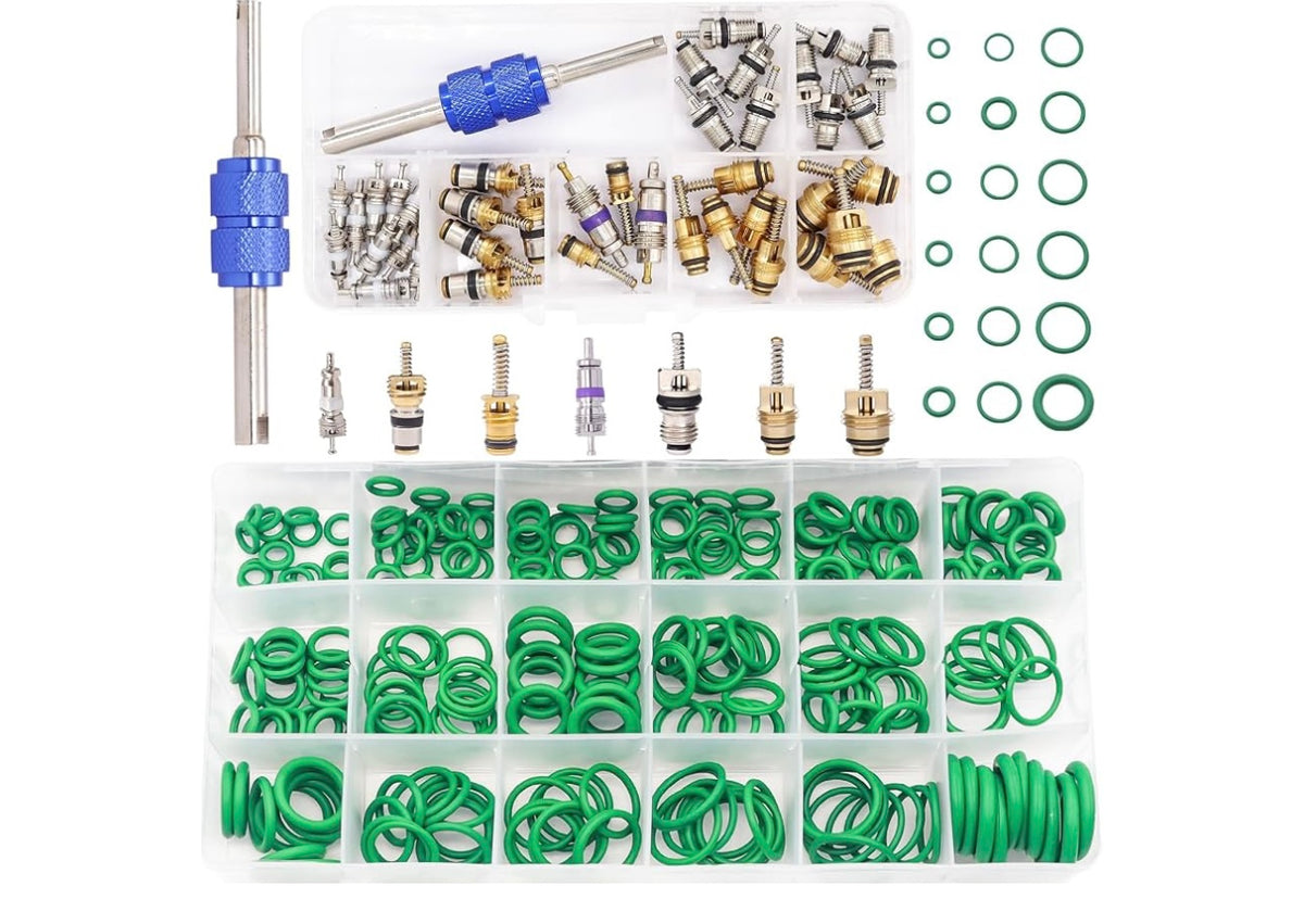 270PCS Car AC O-Ring Seal Kit Automotive Air Conditioning Gasket Repair Accessories