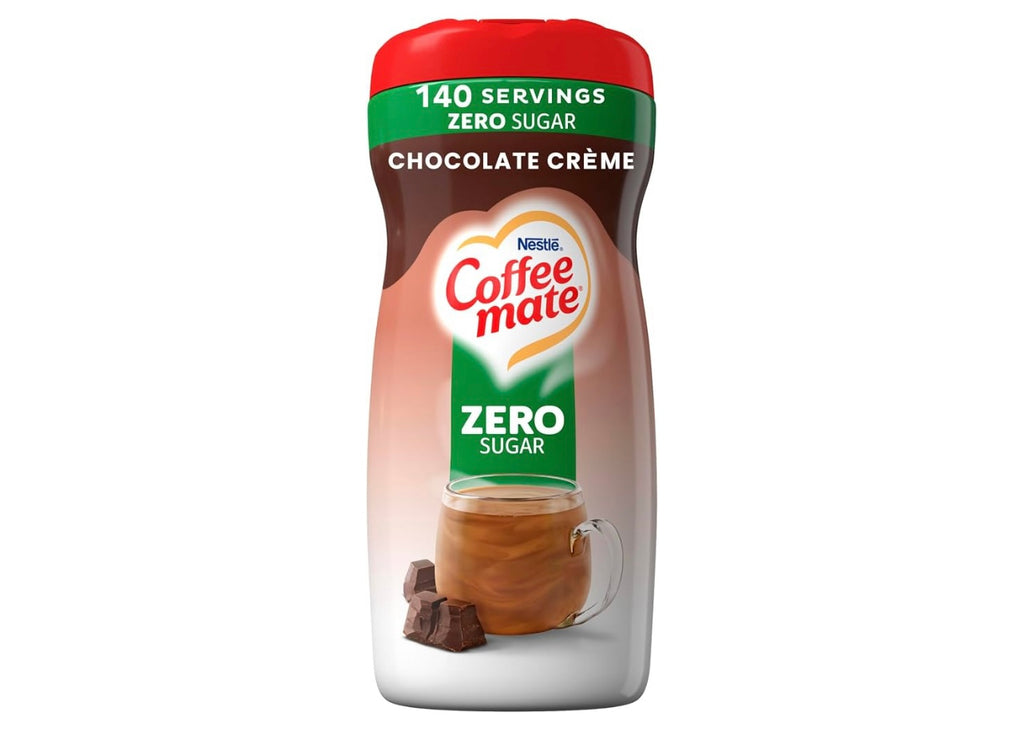 Coffee Mate Chocolate Creme Zero Sugar Powder Creamer, 10.2 Oz. Best by March 2027.
