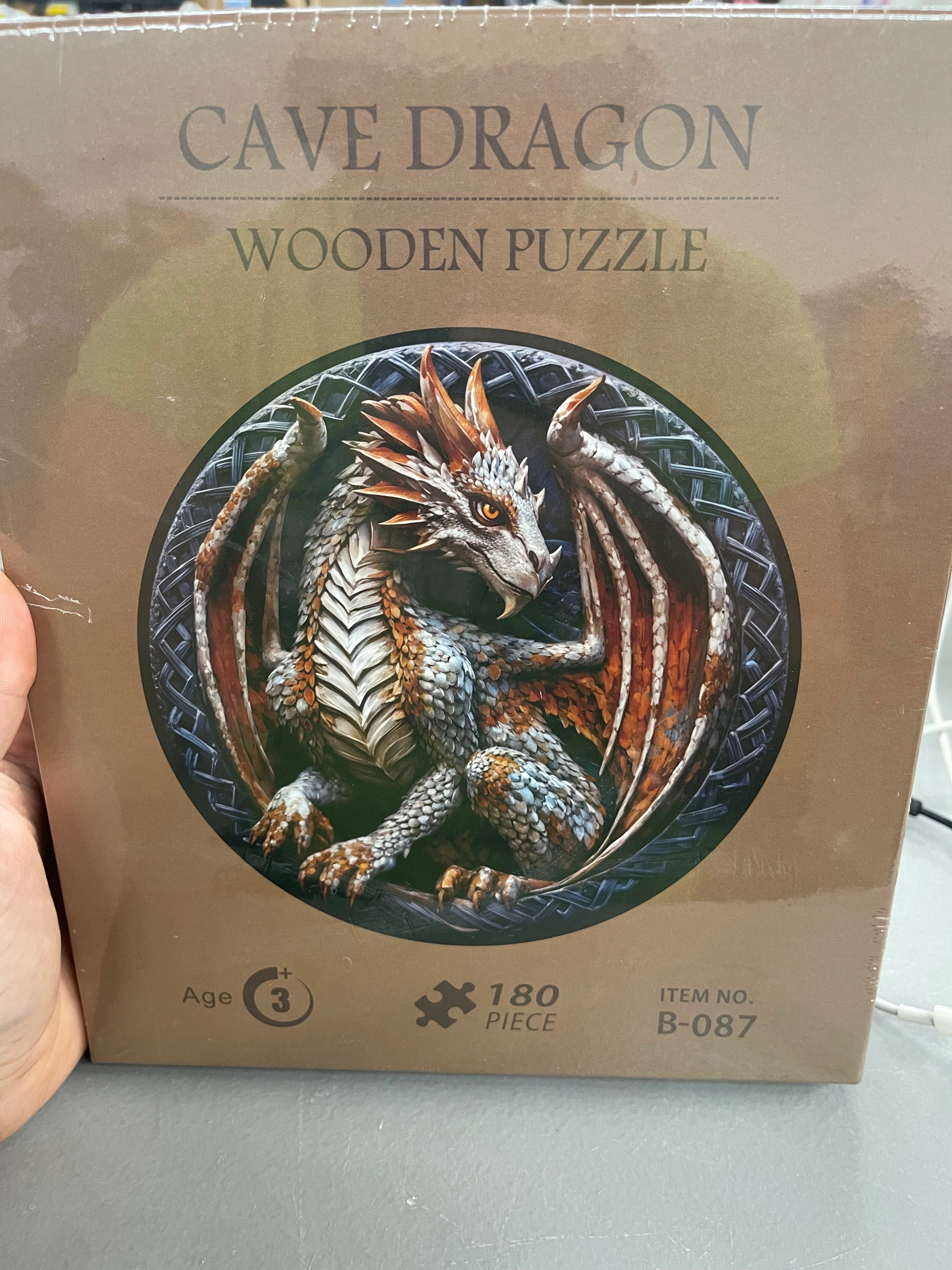 180 Piece Cave Dragon Wood Puzzle.