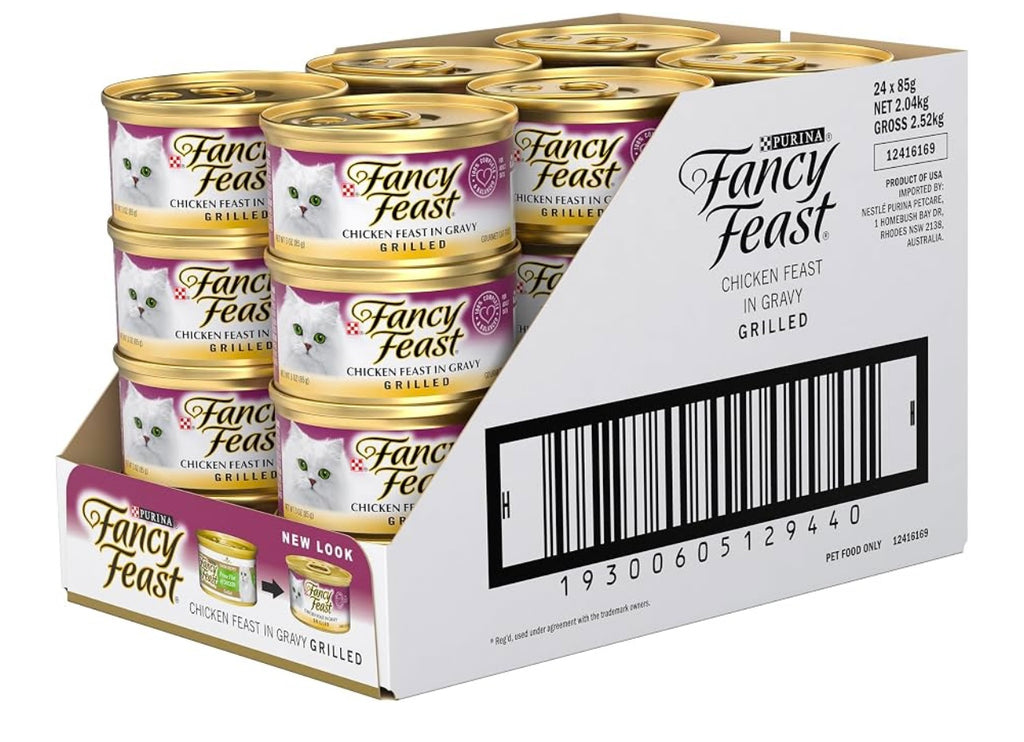 Purina Fancy Feast Cat Canned Food 85g x 24 (1 carton) Grilled Chicken