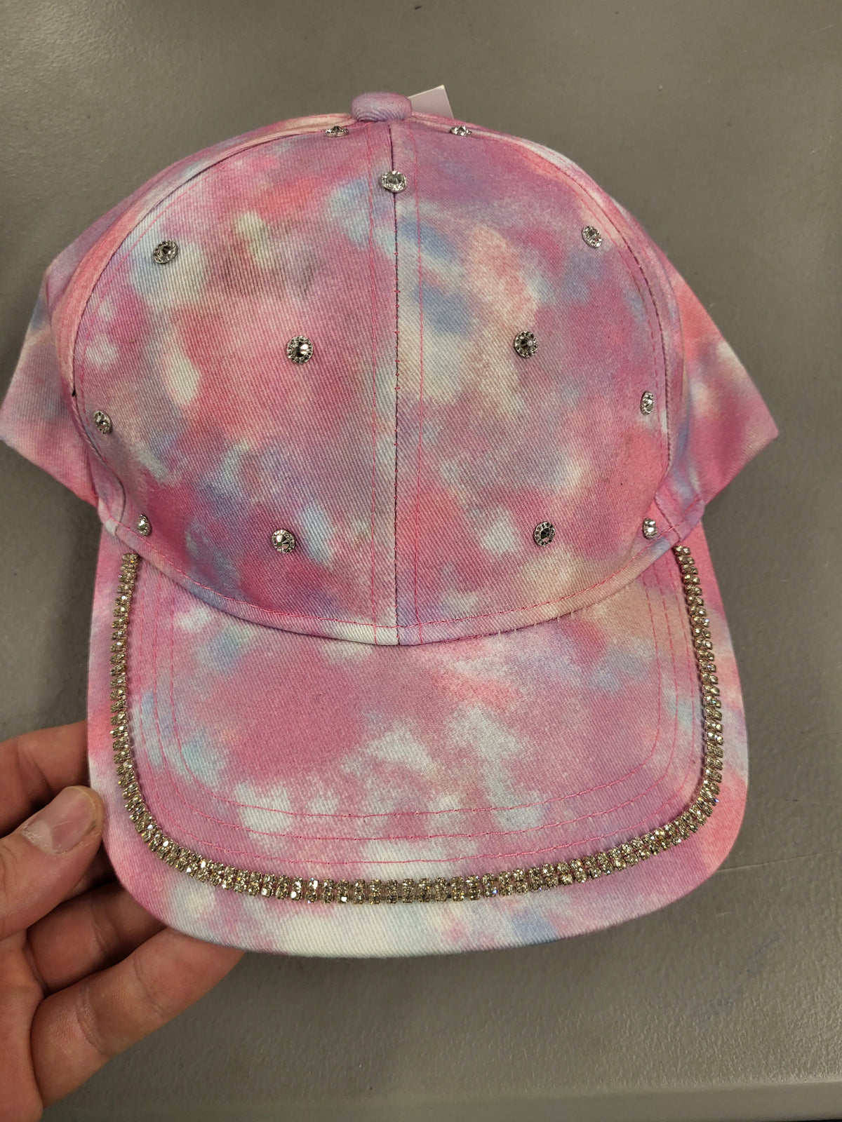 Tie Dye, Rhinestone Velcro Hat