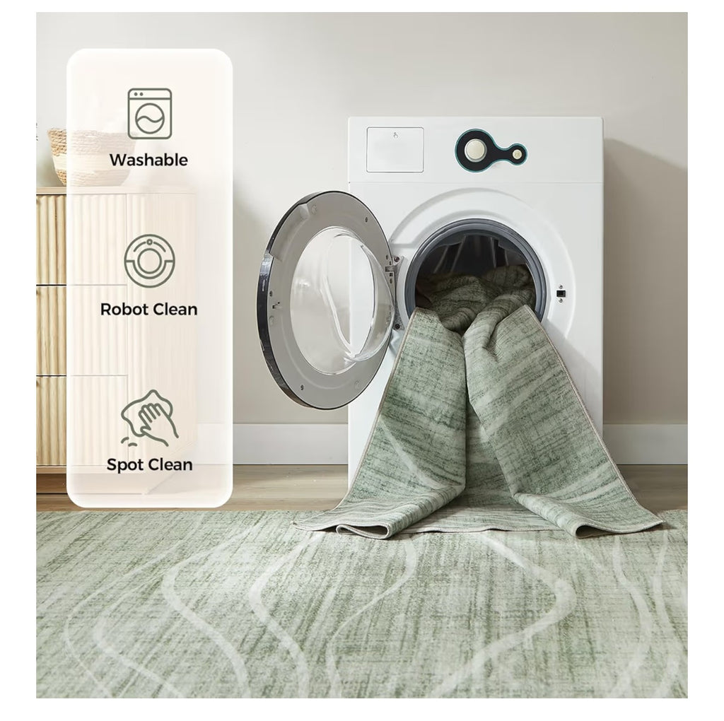 WITSHOCK 5x7 Area Rug for Living Room, Washable Rug