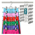 Zober 6-Tier Metal Skirt Hangers 3 pack