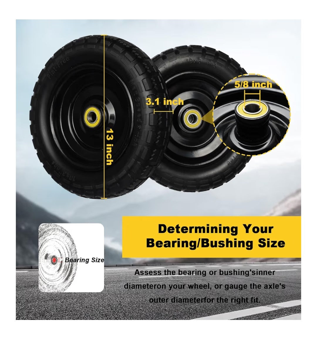 Solid Rubber Tires 13in 2 pack