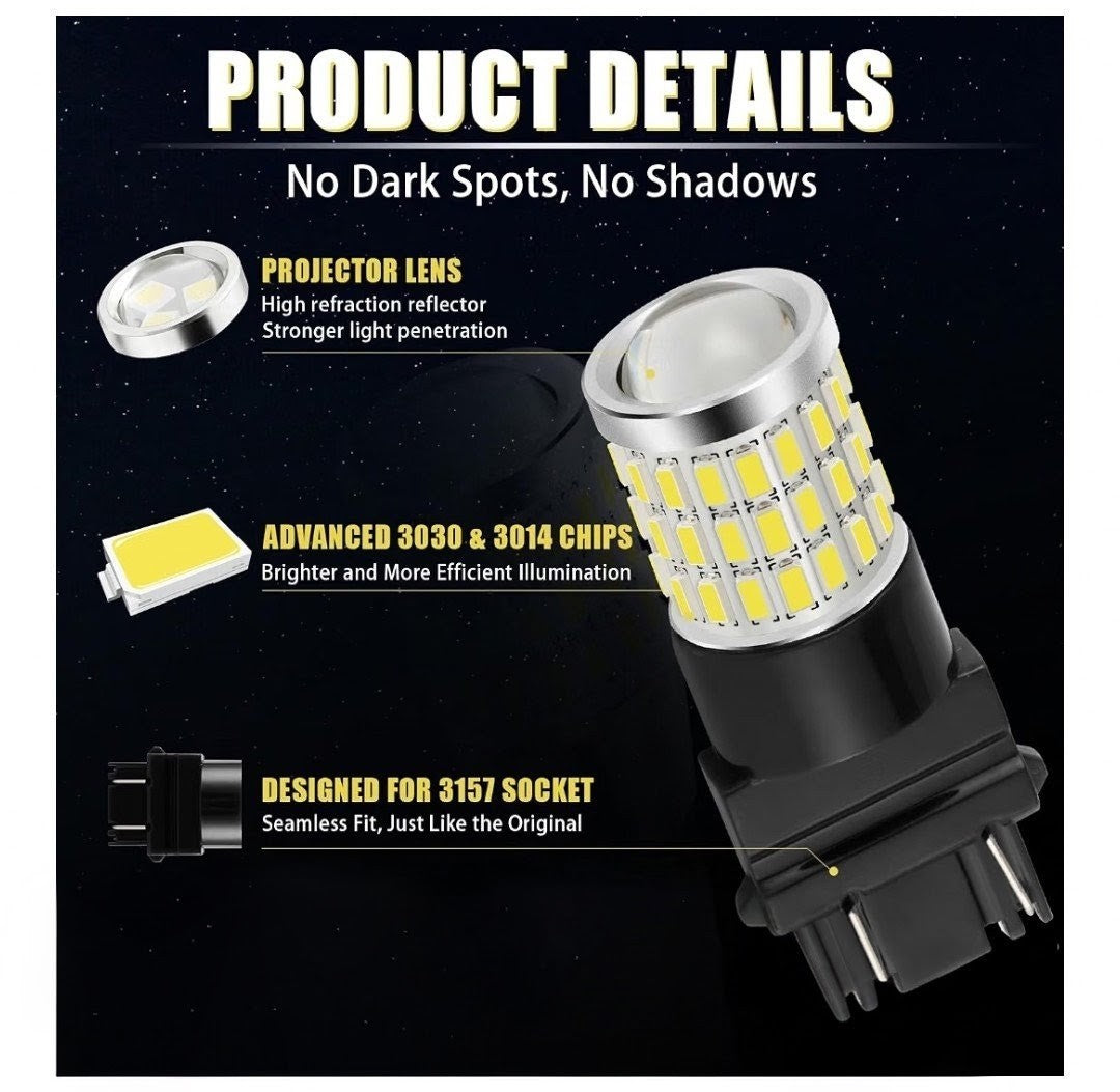 3157 LED Bulb, White (2 pack)