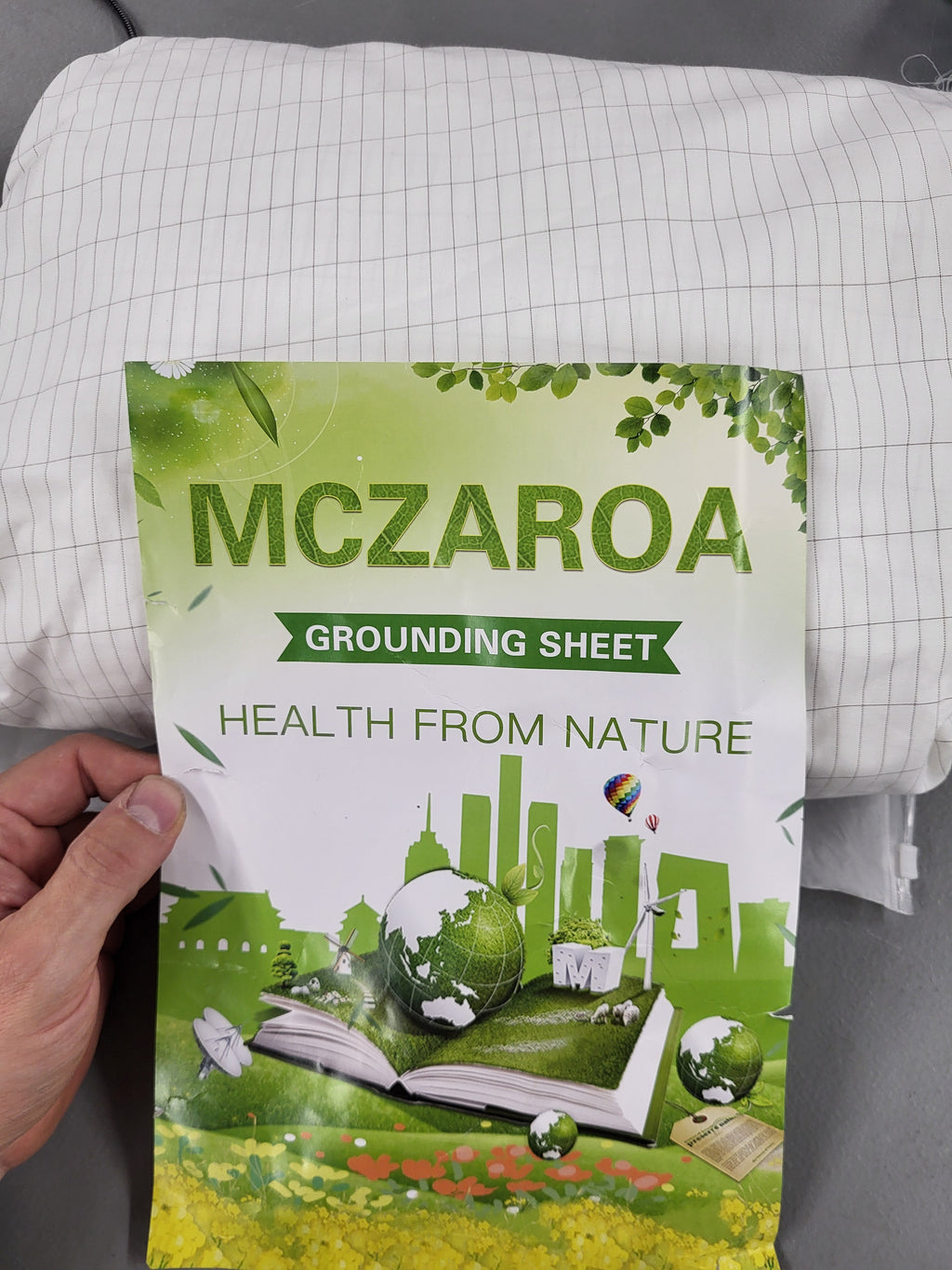 Mczaroa Grounding Sheets (Queen Size, White)