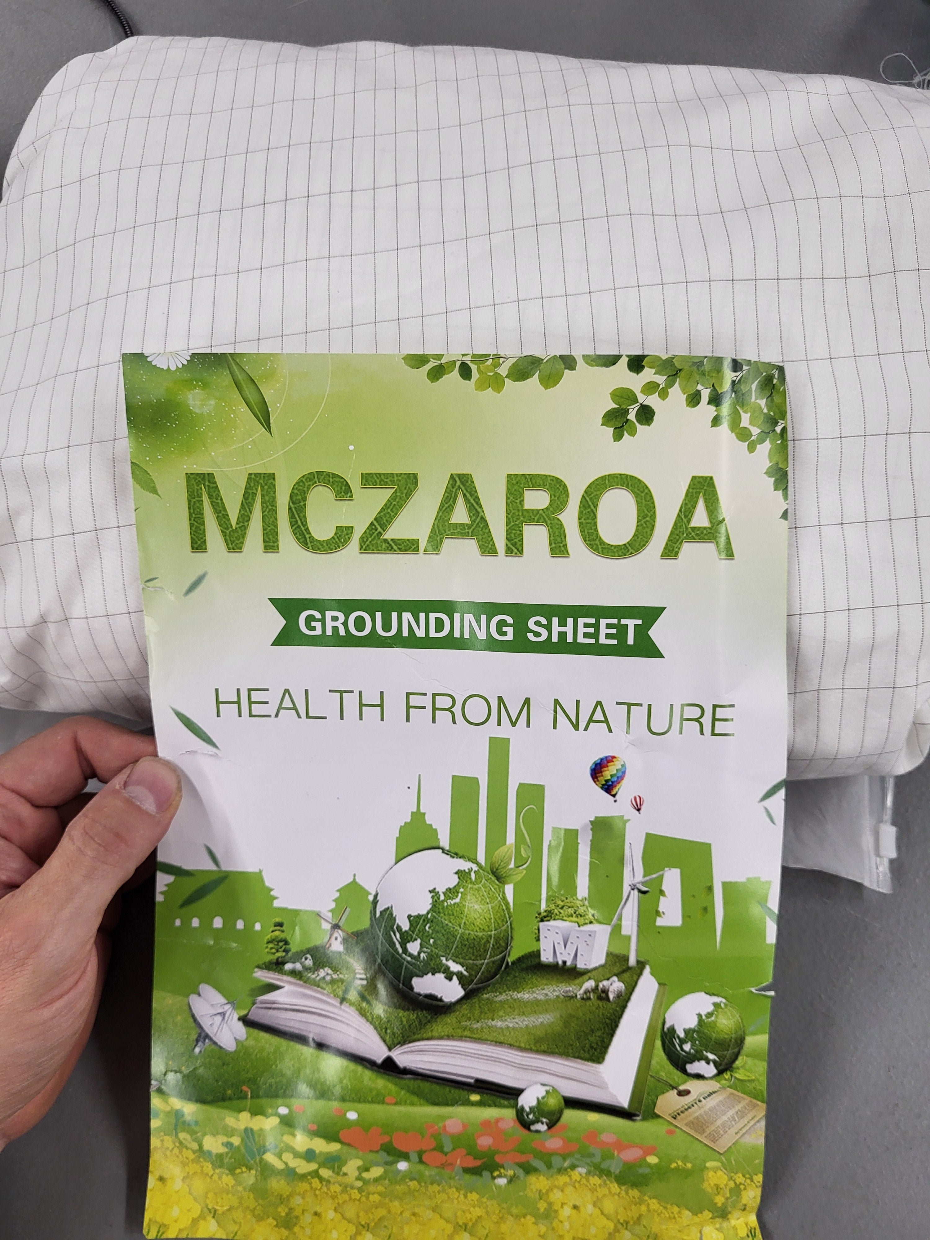 Mczaroa Grounding Sheets (Queen Size, White)