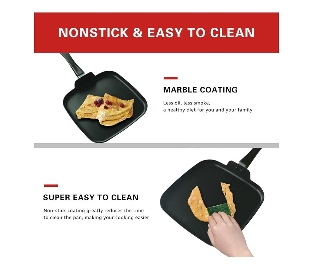 Lecooking 10in Nonstick Griddle Pan