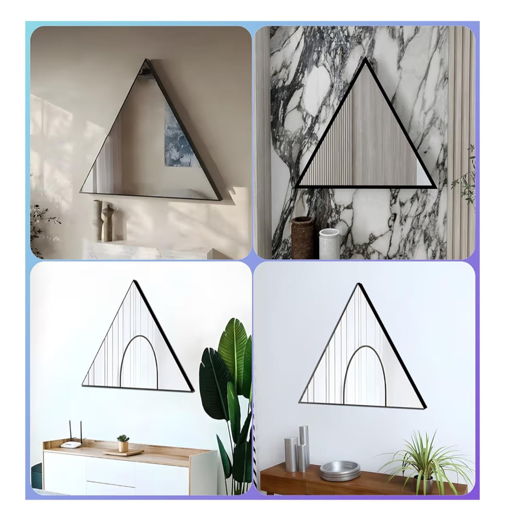 3D Infinity Mirror Light, 12" Triangle LED Tunnel Wall Light with 358 LEDs