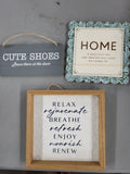 Home Decor Signs (3 pack)