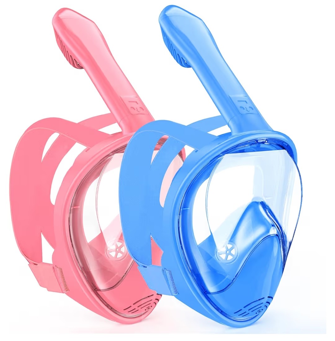 Kids Snorkel Mask Full Face (2 pack)