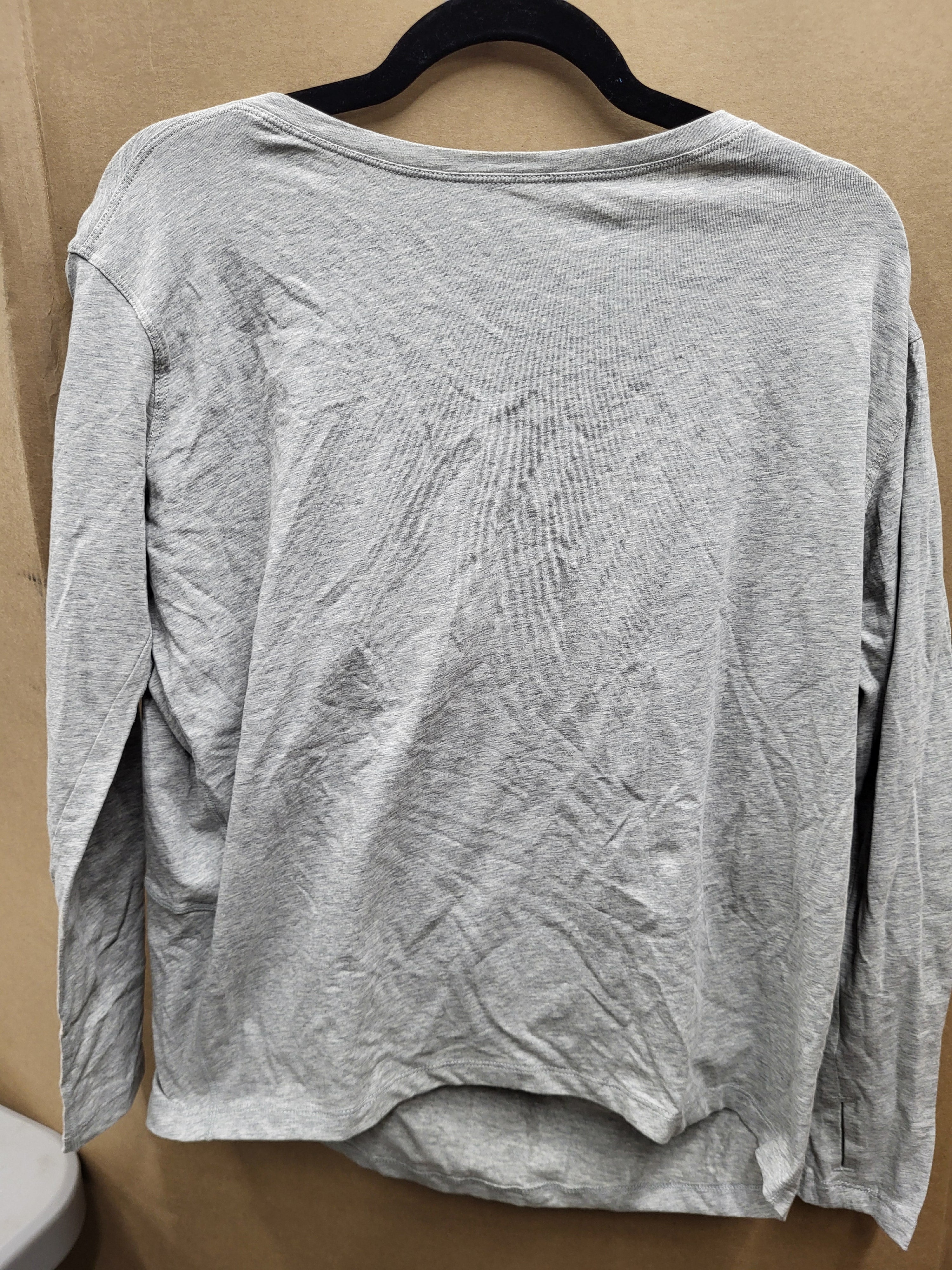 Long sleeve pull over top