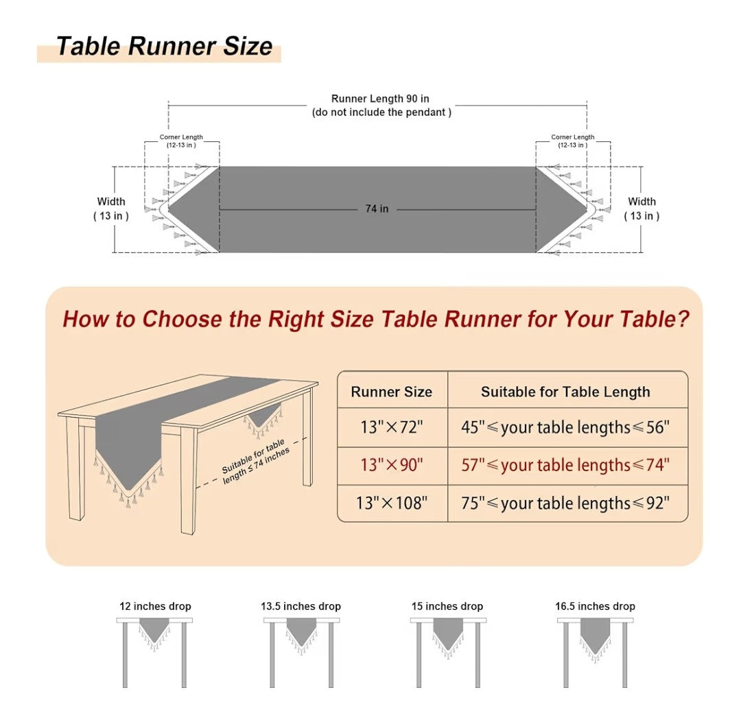 Loom and Mill Table Runner 13x90in