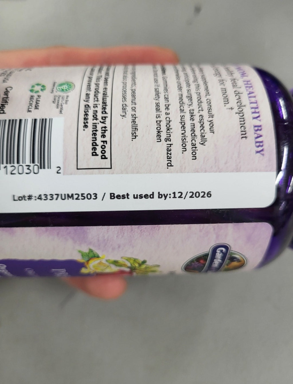 Garden of Life Prenatal Multivitamin Gummies (120 Gummies)