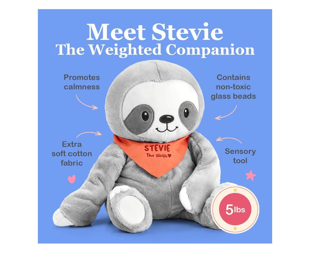 Lilly's Love Stevie the Sloth Weighted Stuffed Animals
