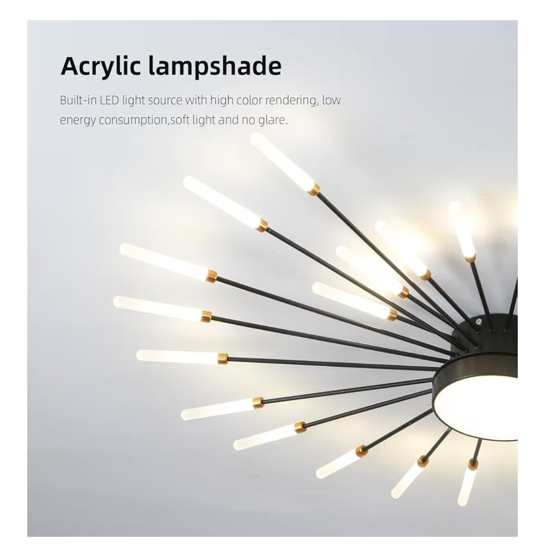 JAYMP Lighting Modern Ceiling Light Flower Shape (28 + 1 Lights)
