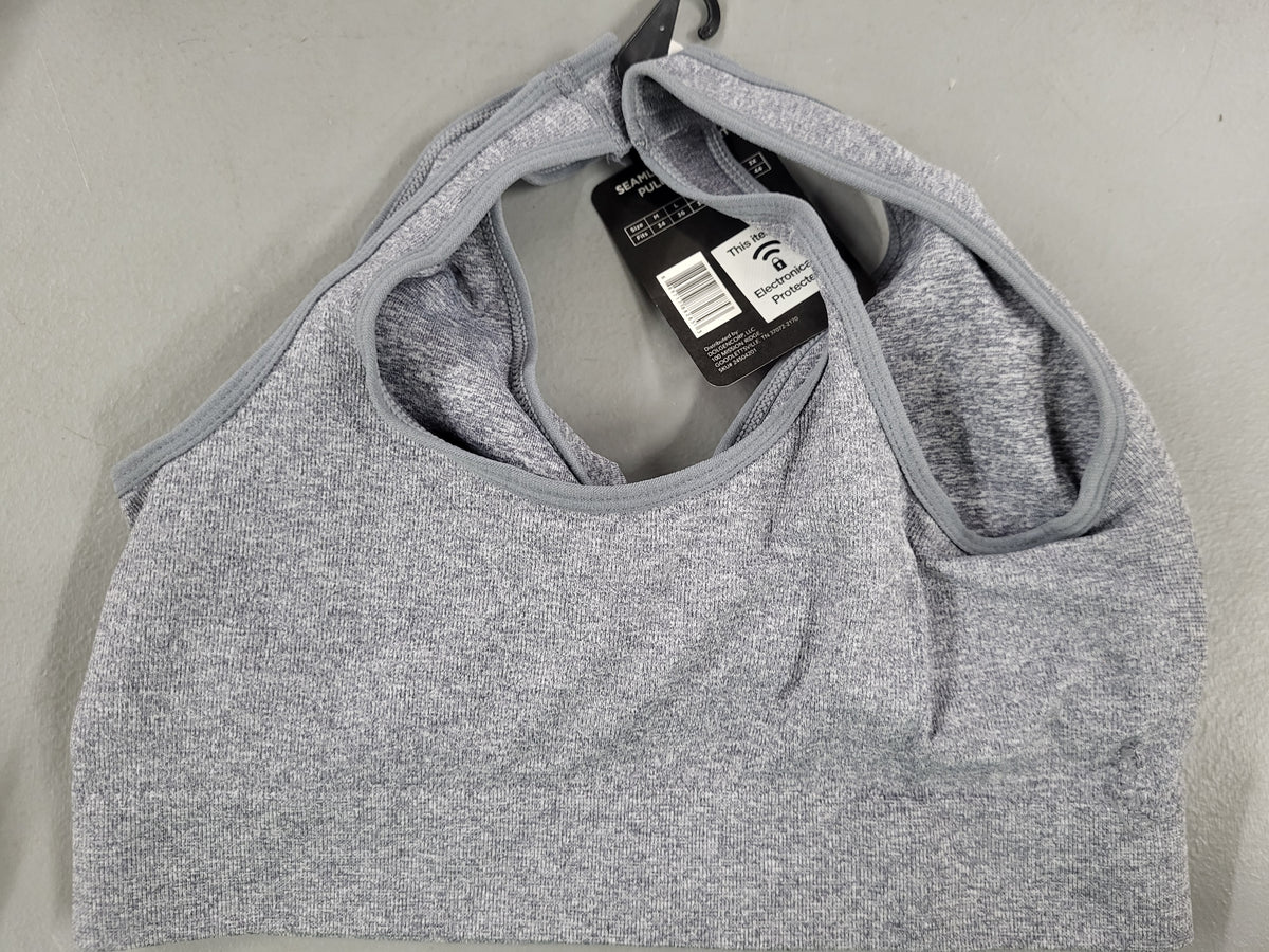 Seamless Comfort Pullover Bra, Grey (Medium)