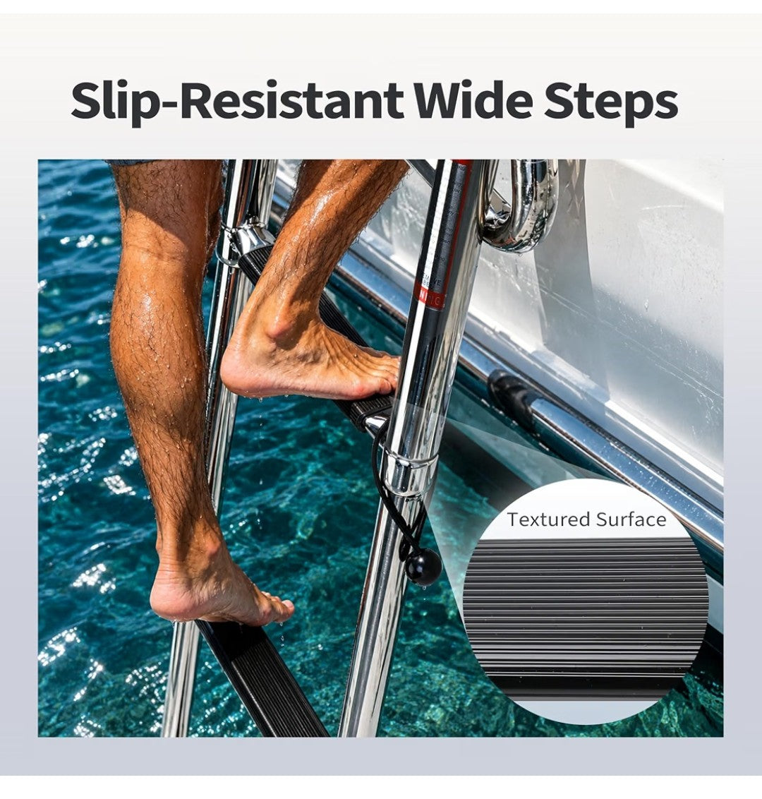 Manumarine 4 Step Pontoon Boat Ladder