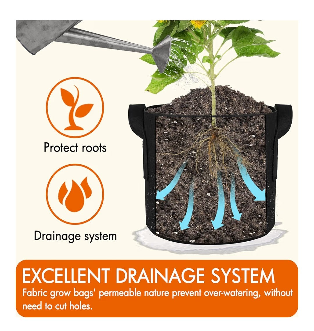 Garden 10-Pack 15 Gallon Grow Bags