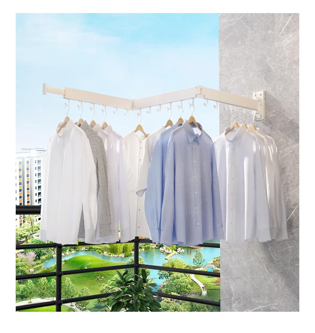 Tei-Fold Clothes Drying Rack (White)
