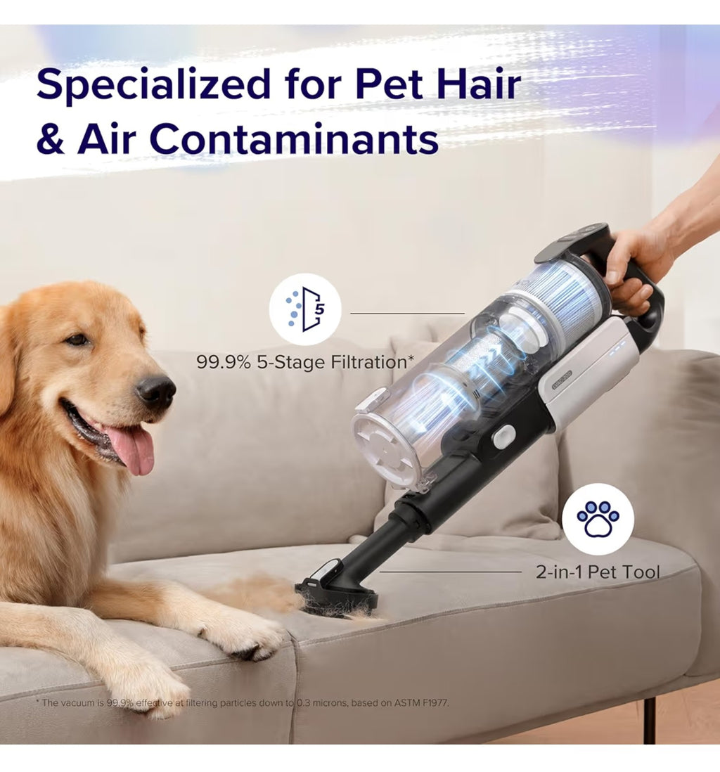 LEVOIT Cordless Vacuum Cleaner, Stick Vac with Tangle-Resistant Design