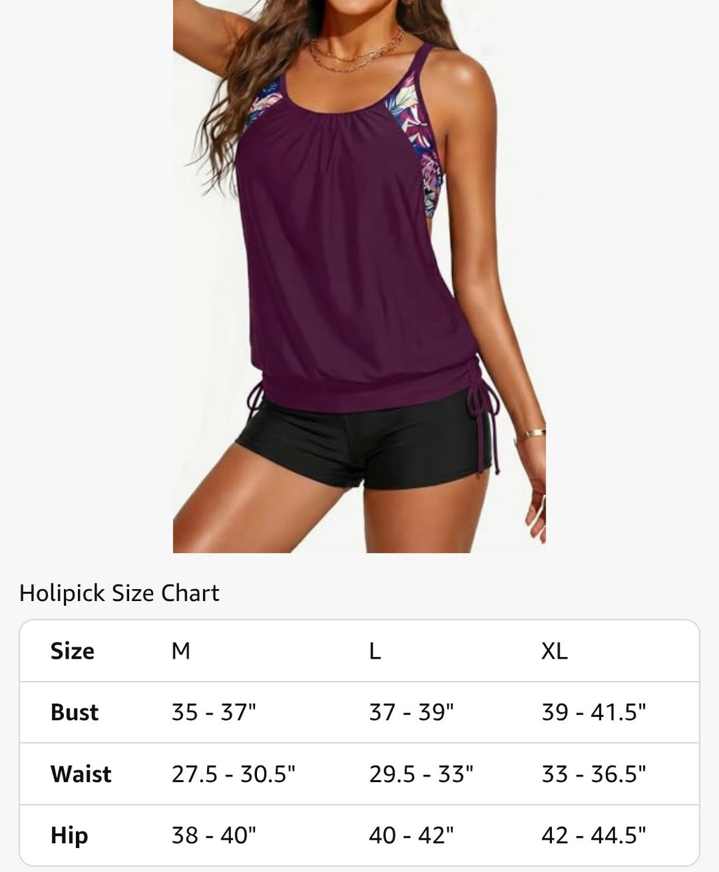Holipick Blouson Tankini Top (XL)