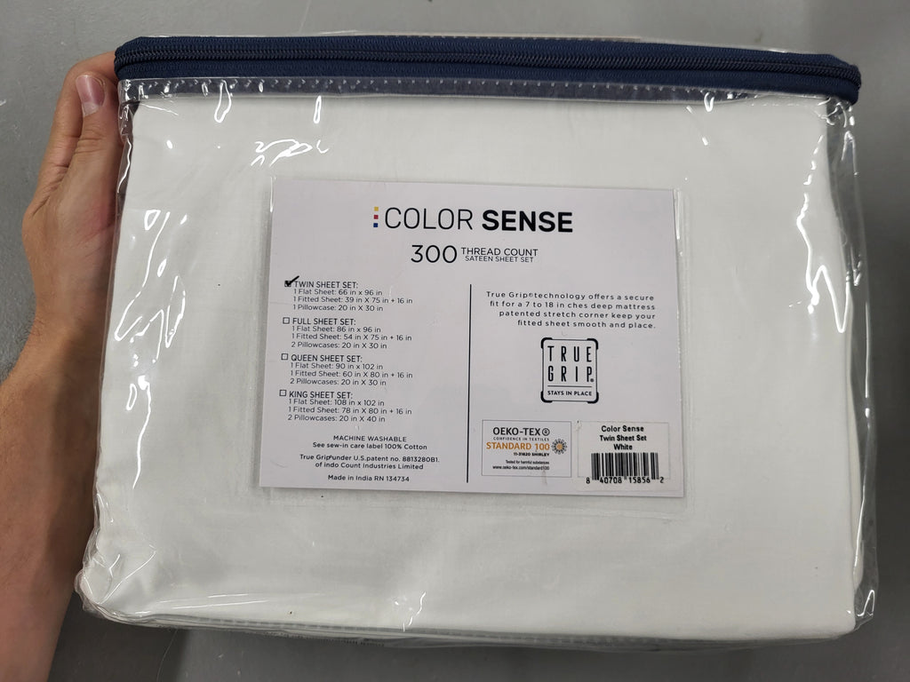 Color Sense 3 Piece Sheet Set (Twin)
