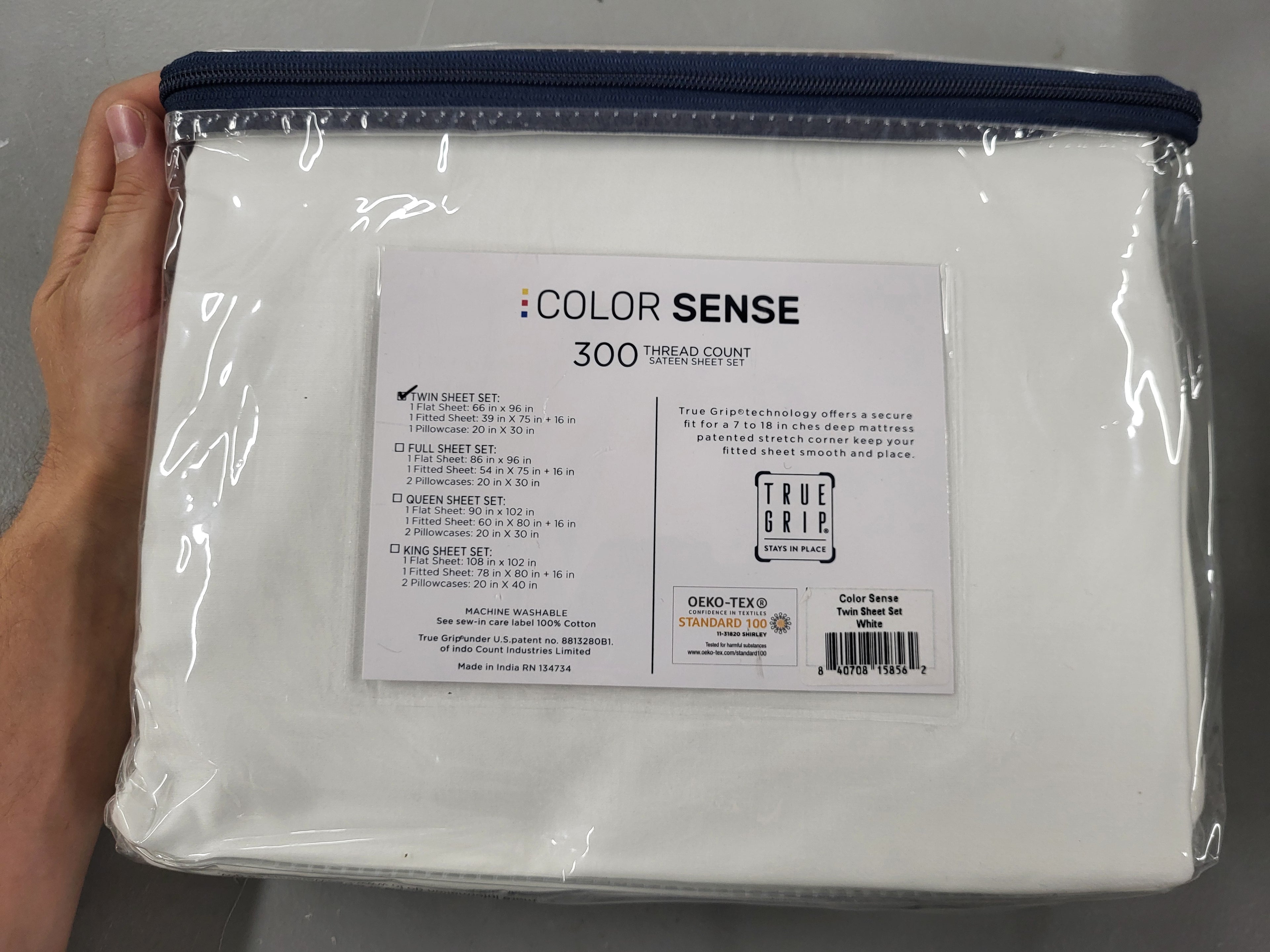 Color Sense 3 Piece Sheet Set (Twin)