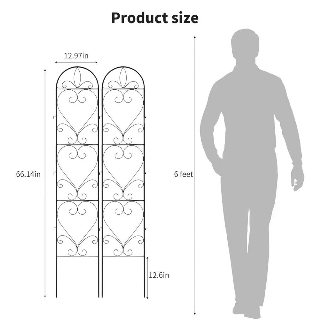 Metal Garden Trellis 4 pieces