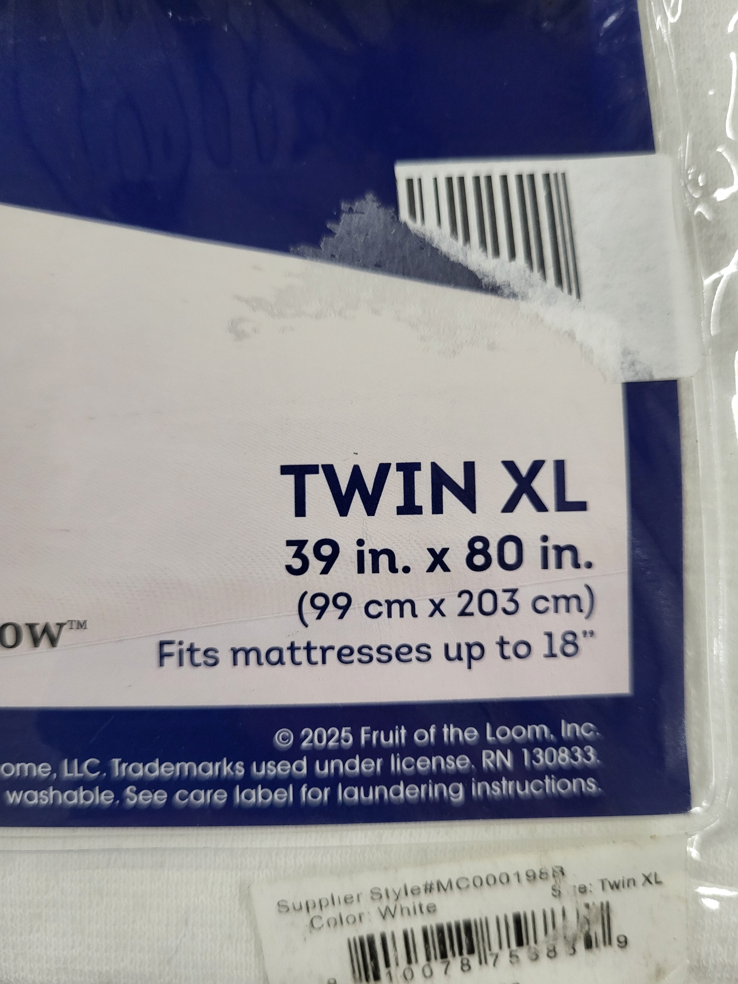 Fruit of the Loom Ultra Comfort Matress Protector (Twin XL)