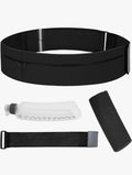 Running Belt with Water Bottle and cooling Towel, Light Blue NOT Black