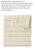 Maple&Stone King Flat Sheet 6 Pack