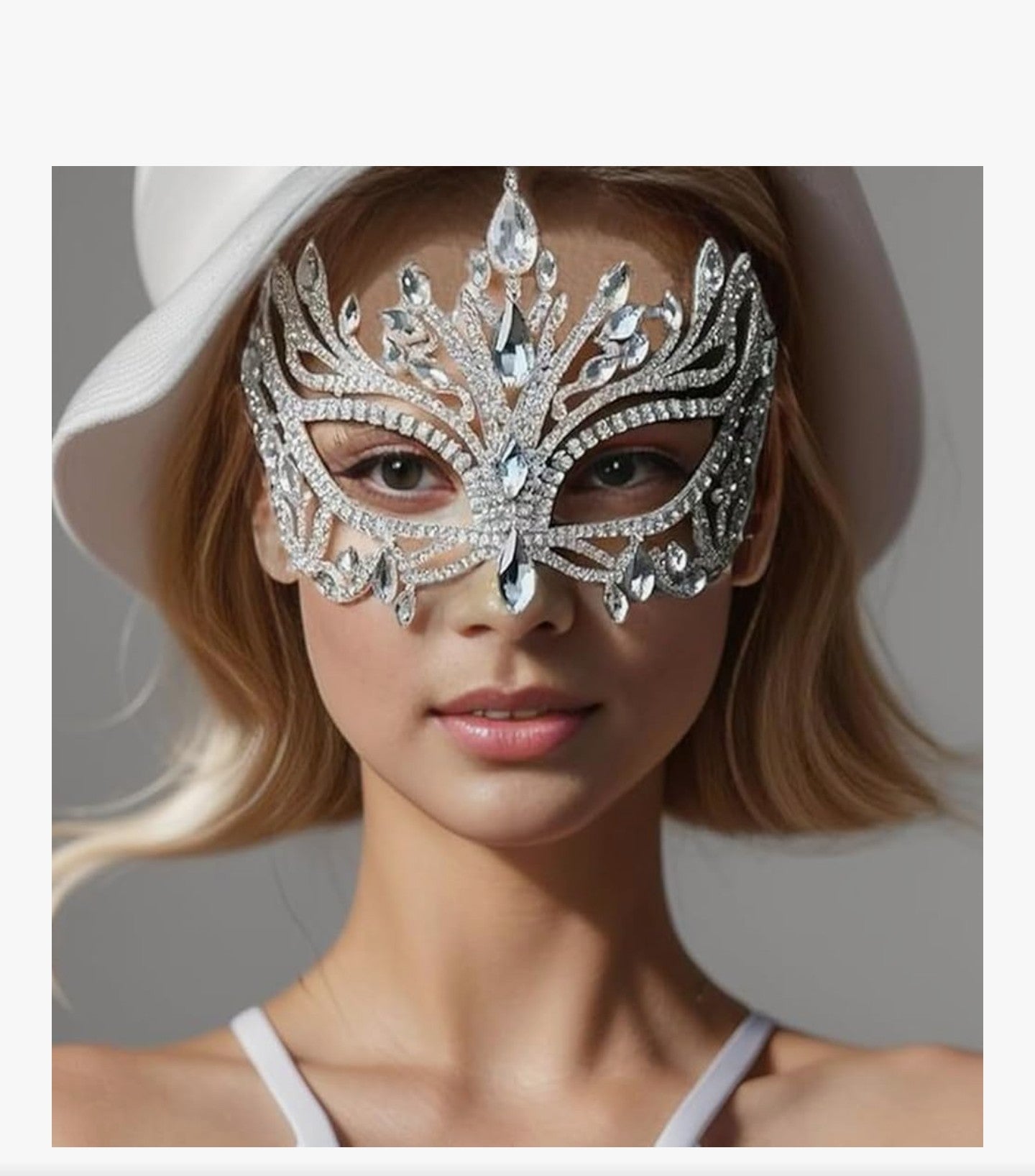 Bling Rhinestone Masquerade Mask