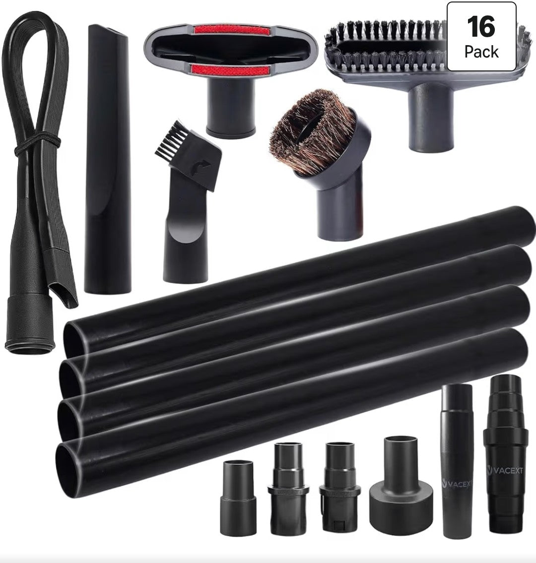 Vacext Universal Vacuum Attachments and Brushes Kit