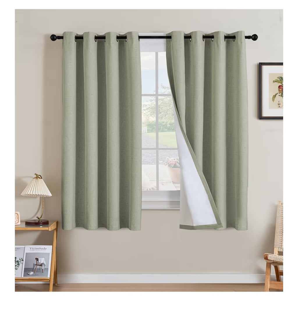 H.Versailtex Blackout Curtains 63in 2 Panels