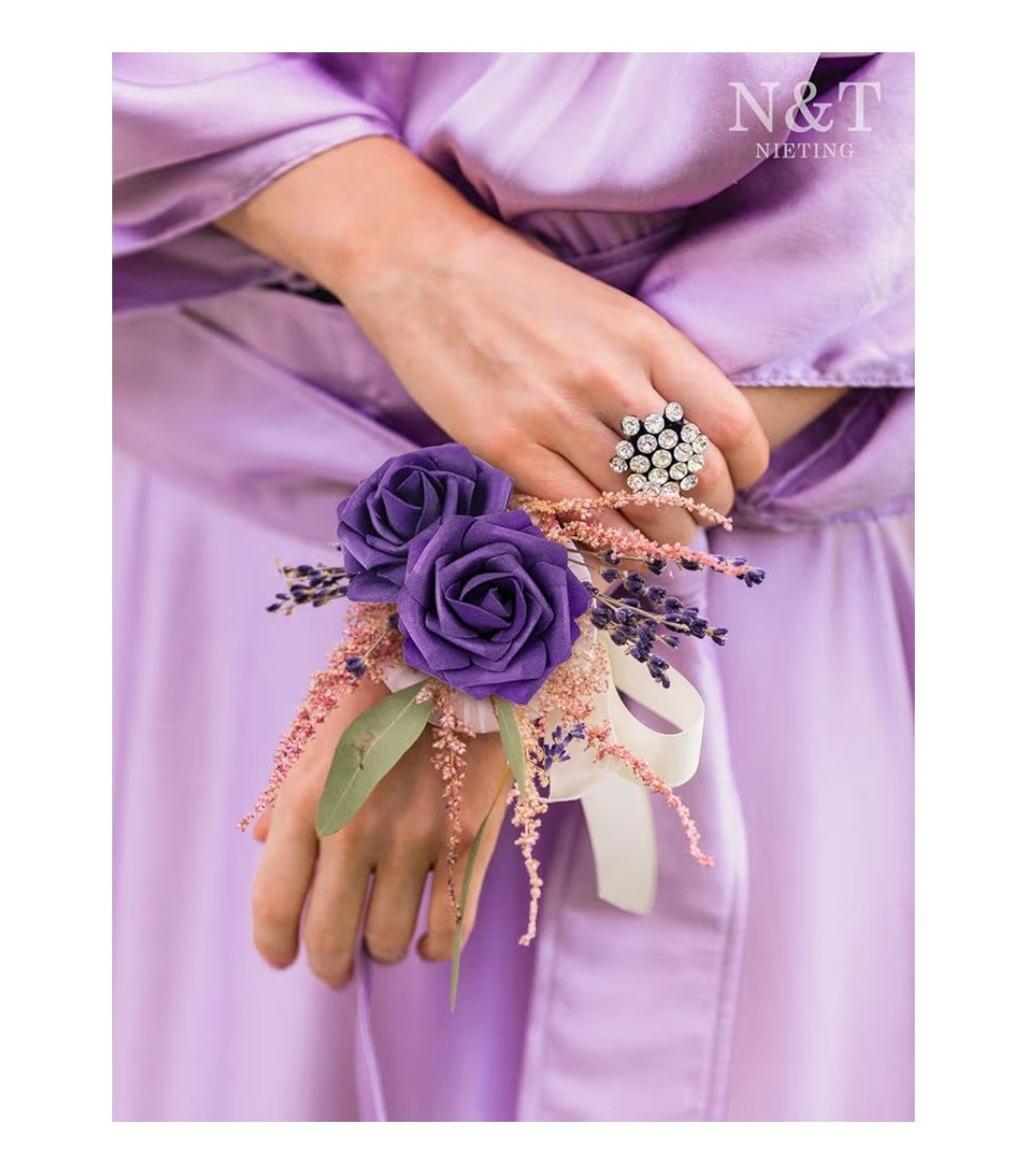 N&T Nieting Artificial Roses 50pcs (Purple)