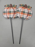 Pumpkin Metal Stakes (2pcs)