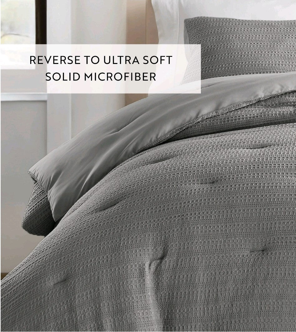 iEnjoy Home Full/Queen Comforter Set (Gray)