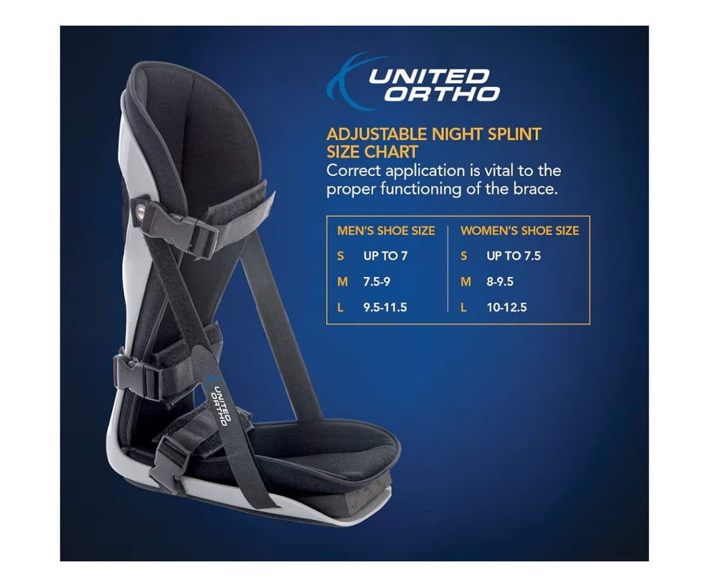United Ortho Plantar Fasciitis Adjustable Leg Support Brace