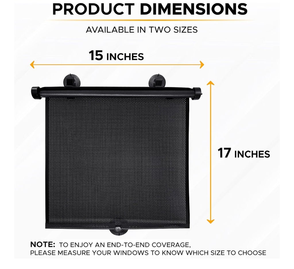 EcoNour Car Side Window Sun Shade (2 Pack)