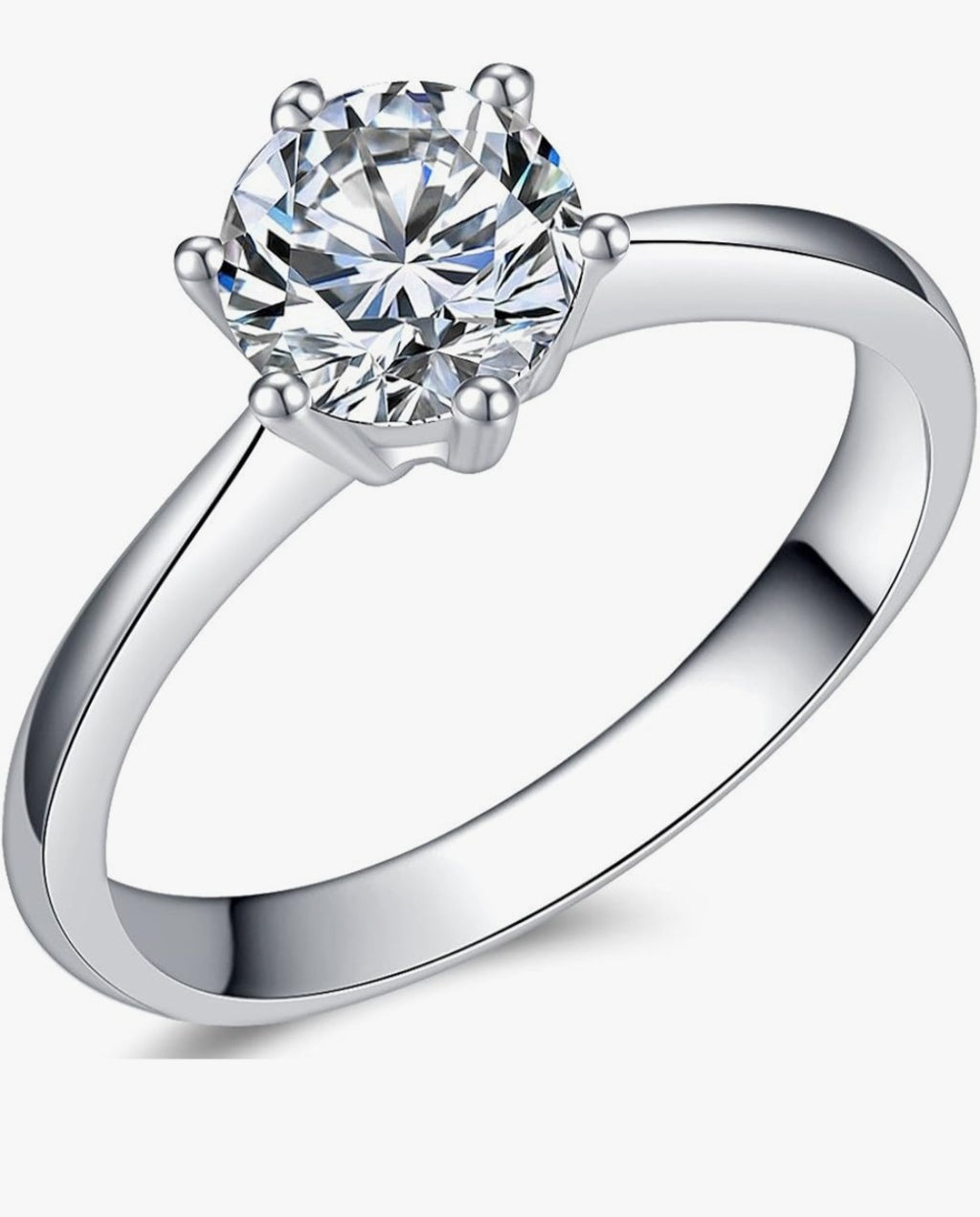 Classic Solitair Wedding Engagement Propsal Ring (Size 5)