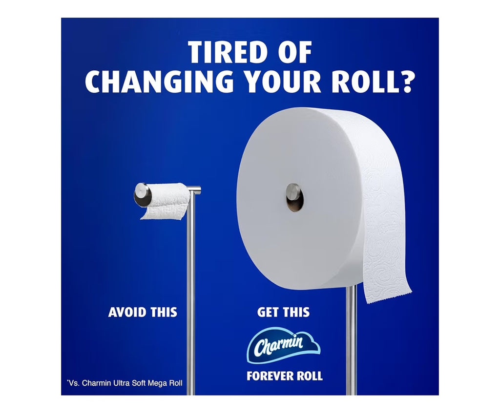 New. Charmin Toilet Paper Ultra Soft, Forever Roll Starter Kit.