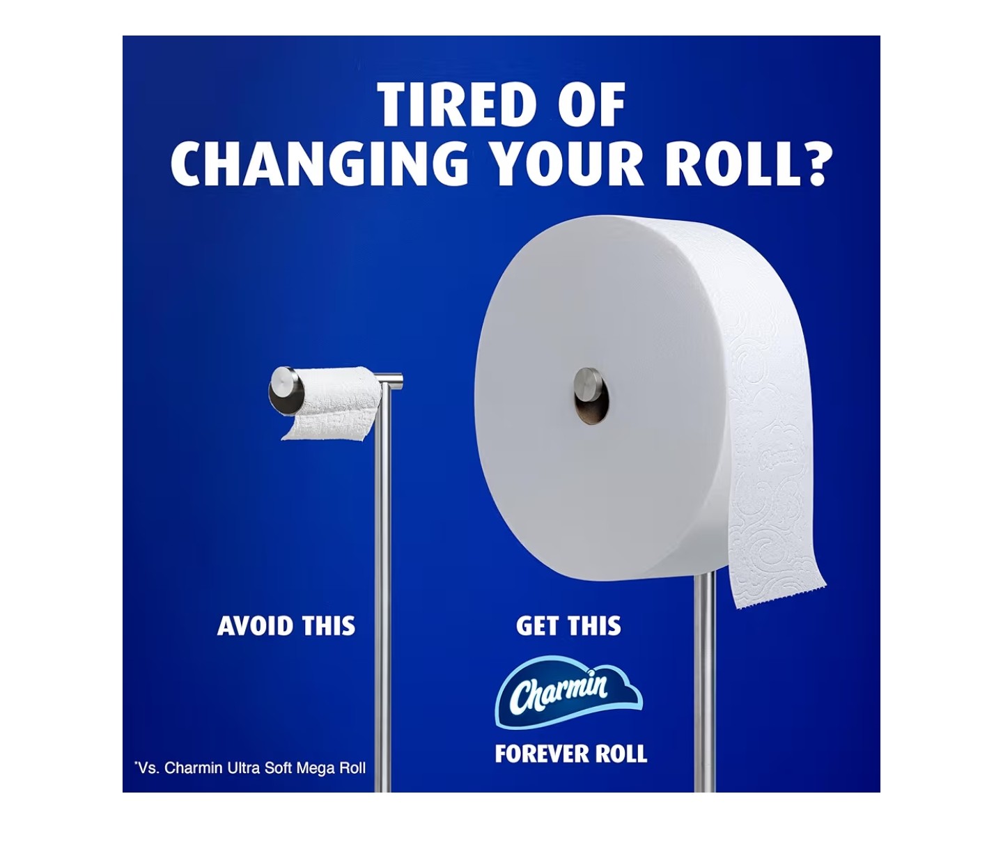 New. Charmin Toilet Paper Ultra Soft, Forever Roll Starter Kit.