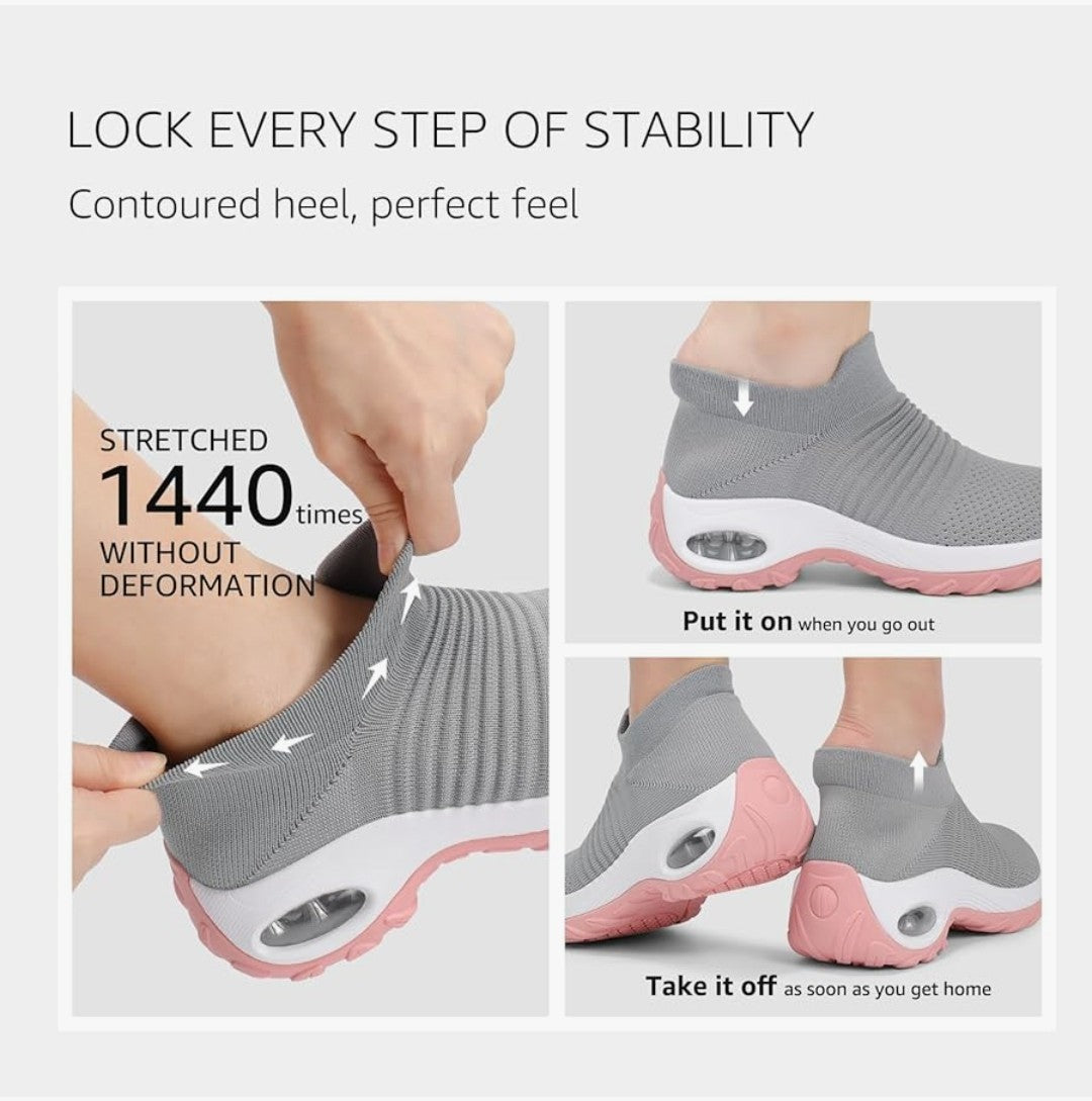 STQ Slip on Walking Shoes (Womens size 8)