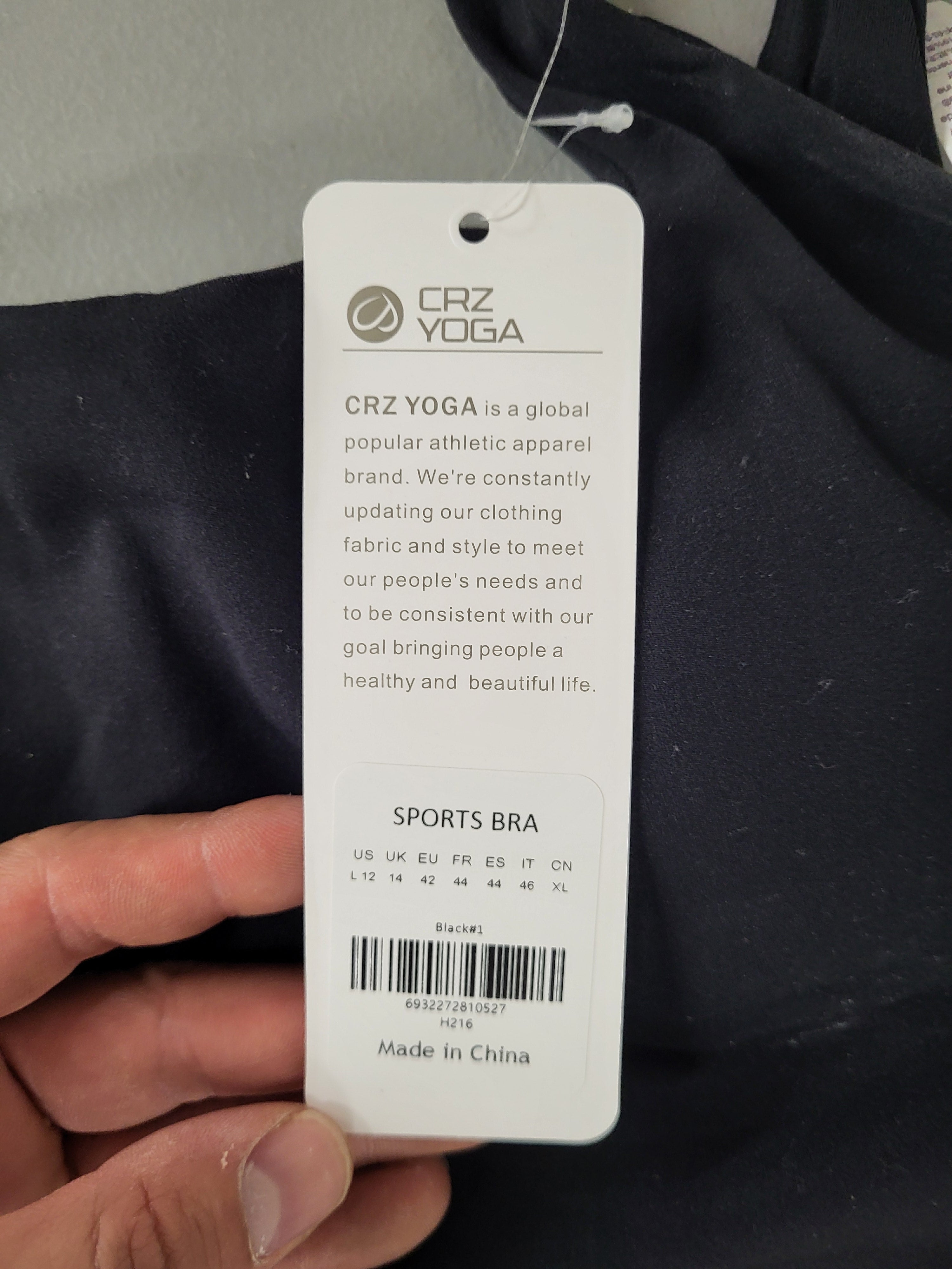 CRZ YOGA Sports Bra (Size Large 12)