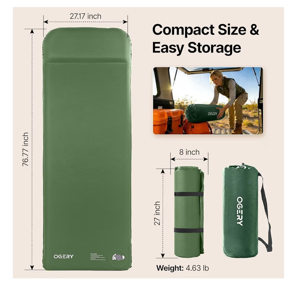 Ogery Self-Inflating Foam Sleeping Pad