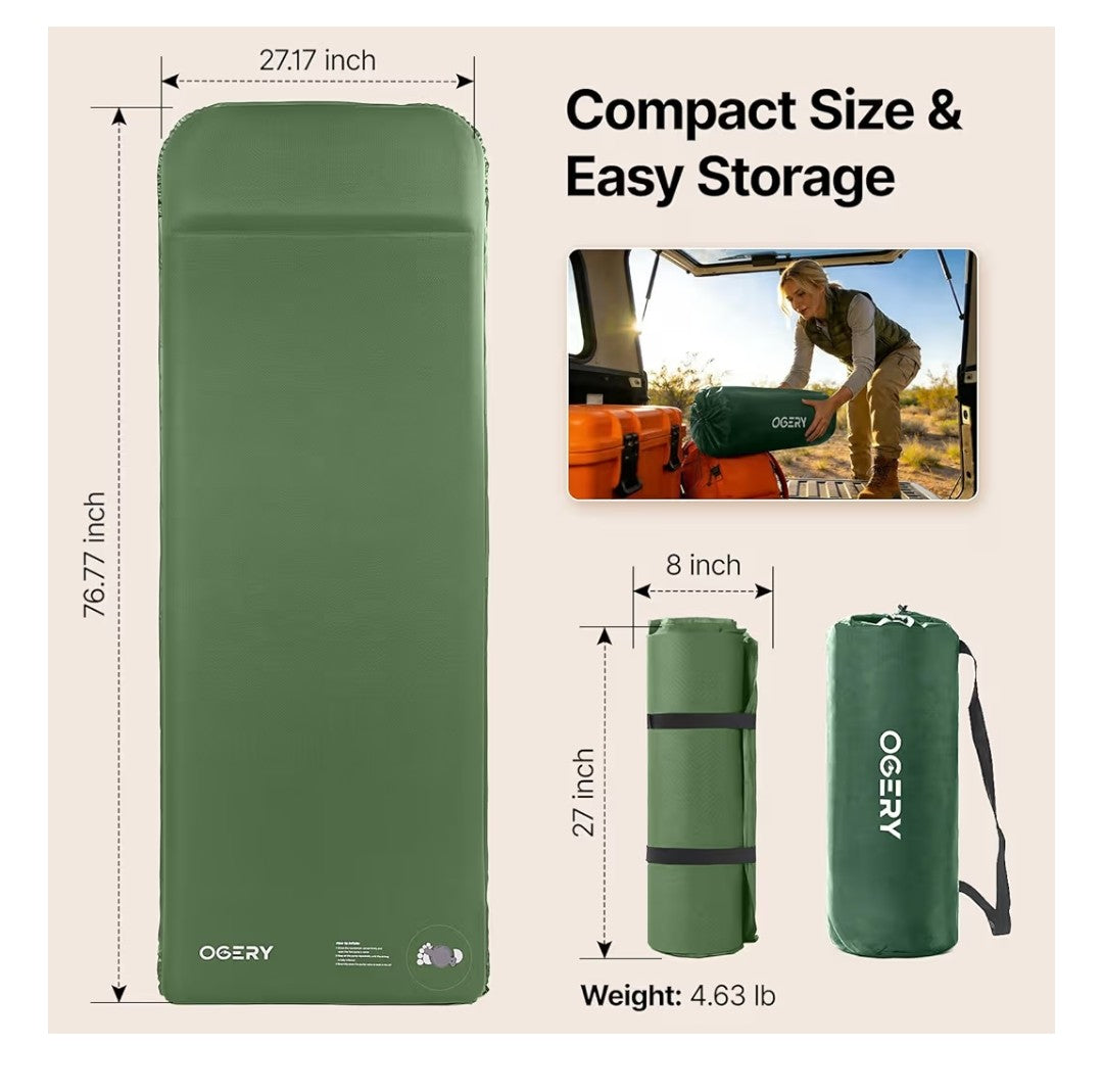 Ogery Self-Inflating Foam Sleeping Pad