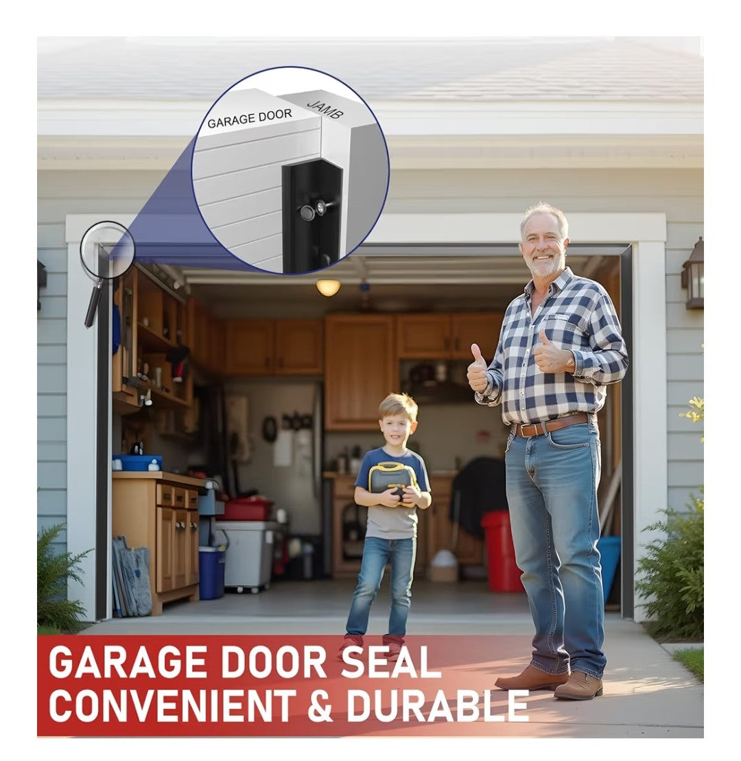 Garage Door Seal 36ft Weather atripping (Black)