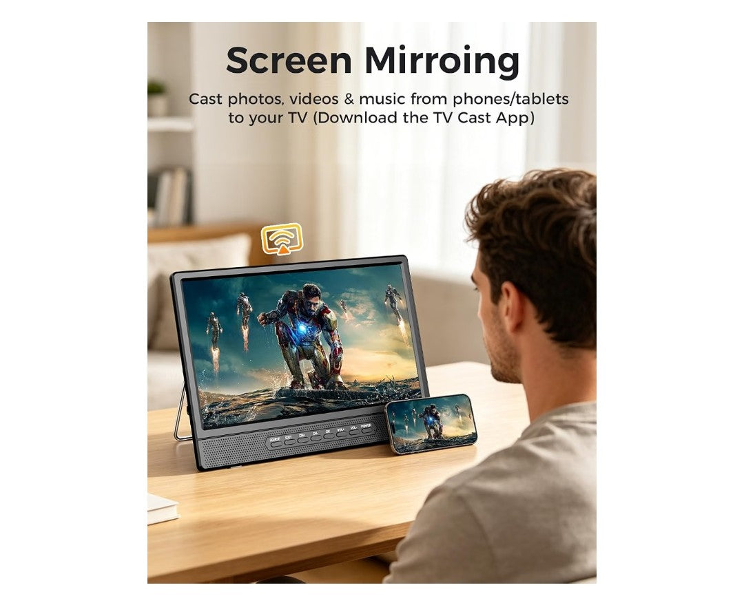 Desobry 12in Small Smart TV