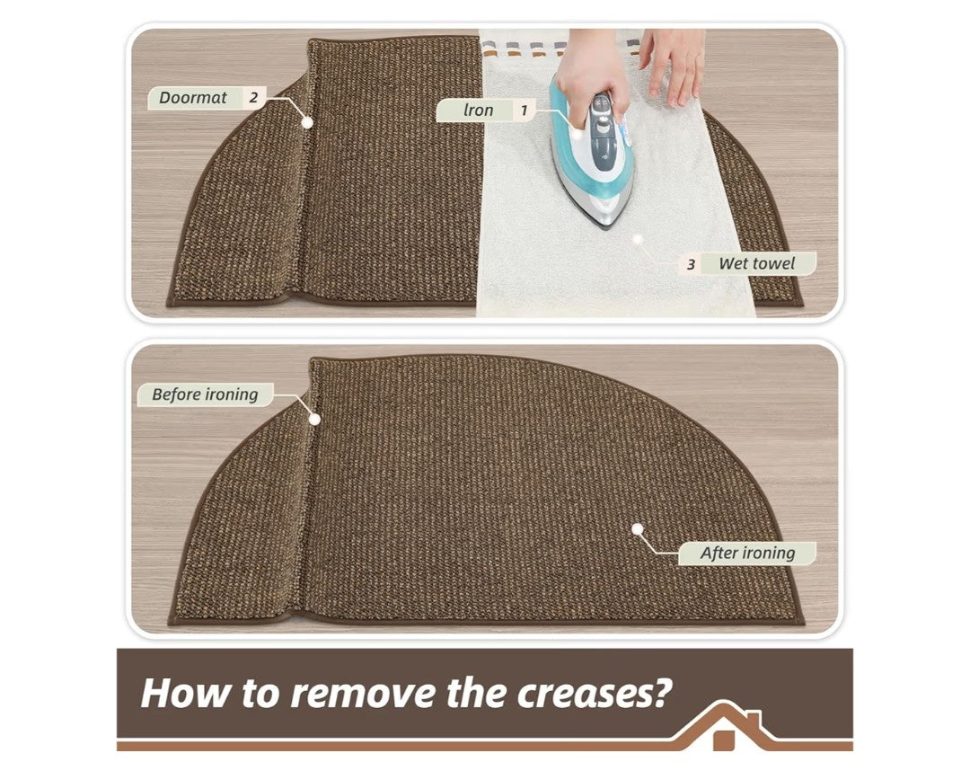 Dirt Trapper Door Mat Half Circle 32in x 48in